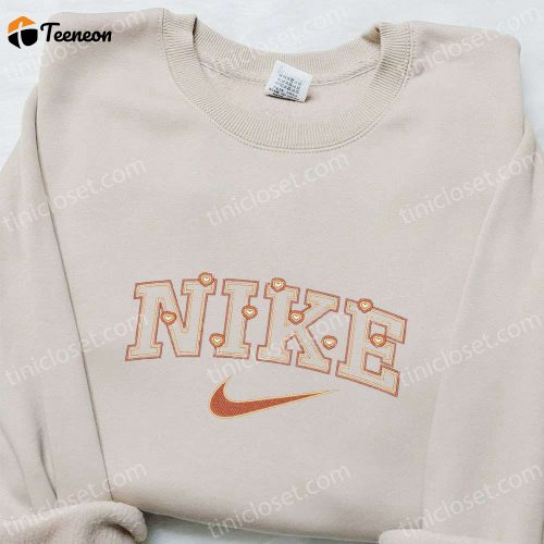 Hearts x Nike Embroidered Sweatshirt & T-Shirt: B Gift for Men Women Valentine’s Day Gift Ideas