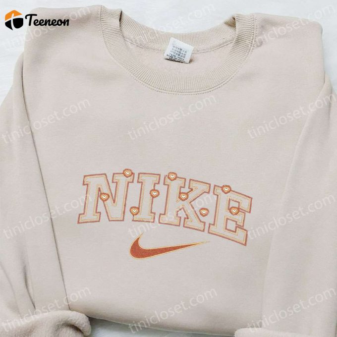 Hearts X Nike Embroidered Sweatshirt &Amp;Amp; T-Shirt: B Gift For Men Women Valentine’s Day Gift Ideas