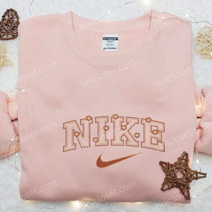 Hearts X Nike Embroidered Sweatshirt &Amp; T-Shirt: B Gift For Men Women Valentine’s Day Gift Ideas