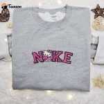 Hello Kitty Heart x Nike Cartoon Embroidered Tshirt – Stylish Hello Kitty & Nike Inspired Shirt