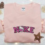 Hello Kitty Heart x Nike Cartoon Embroidered Tshirt – Stylish Hello Kitty & Nike Inspired Shirt