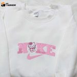 Hello Kitty x Nike Cartoon Embroidered Sweatshirt & Shirt: Stylish Nike-Inspired Apparel with Hello Kitty Embroidery