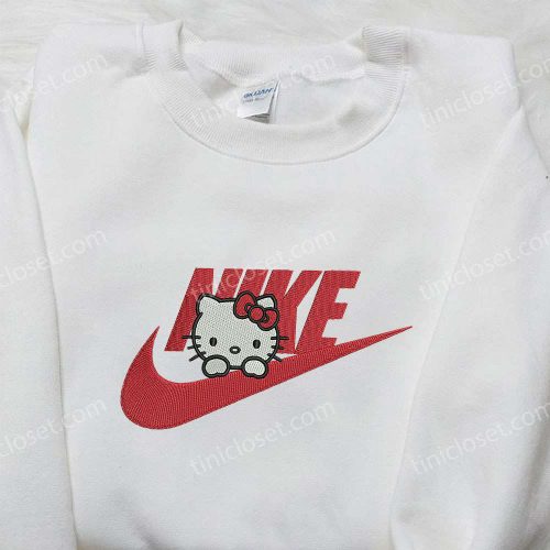 Hello Kitty x Nike Embroidered Shirt & Custom Sweatshirt: Cute Gifts for Her