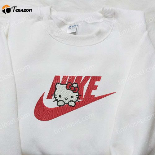 Hello Kitty x Nike Embroidered Shirt & Custom Sweatshirt: Cute Gifts for Her