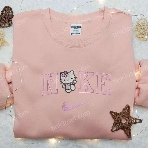 Hello Kitty x Nike Embroidered Shirt & Sweatshirt: Perfect Gifts for Daughter Nike Inspired D Gift for Men Women