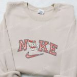 Hello Kitty Xmas x Nike Cartoon Embroidered Sweatshirt & Shirt: Cute Collaboration for Fashion Lovers