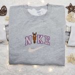 Horse Face x Nike Embroidered Sweatshirt: Animal Shirt With Nike-Inspired Embroidery