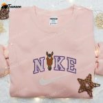 Horse Face x Nike Embroidered Sweatshirt: Animal Shirt With Nike-Inspired Embroidery