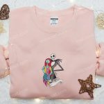 Jack and Sally and Zero Embroidered Sweatshirt – Movie Embroidered Shirt B Gift for Men Women Gift Ideas