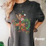 Spread Holiday Cheer with Jaq and Gus Christmas Shirt – Festive Disney Design for Men Women and Kids