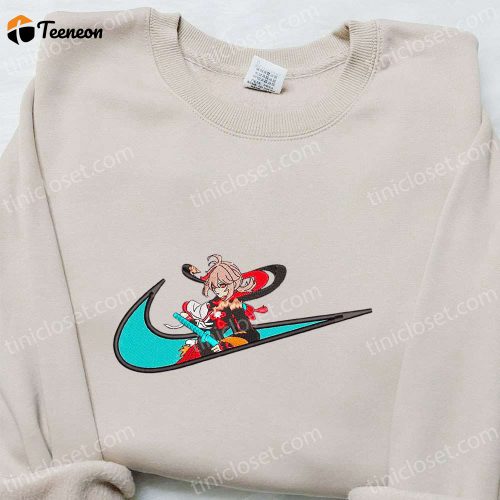 Colorful x Nike Embroidered Hoodie & Shirt: B Gift for Men Women Family Gift Ideas Nike Inspired Apparel