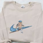 Anime Embroidered Shirts: Kamina x Swoosh & Tengen Toppa Gurren Lagann Custom Nike Tee