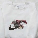 Exclusive Ken Kaneki x Nike Swoosh Anime Embroidered Shirt: Tokyo Ghoul & Nike Inspired D Gift for Men Women