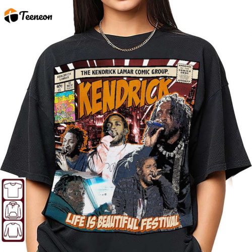 Get Your Groove On with Kendrick Lamar Comic Shirt – Unique and Stylish Hip-Hop Inspired Apparel