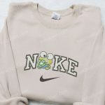 Keroppi Flower x Nike Embroidered Sweatshirt – Cartoon & Nike Inspired Shirt