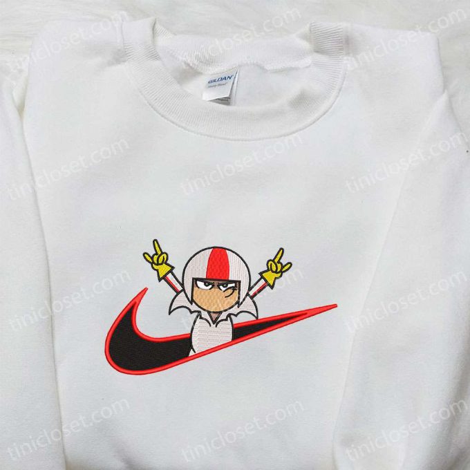 Kick Buttowski X Nike Swoosh Embroidered Sweatshirt: Suburban Daredevil &Amp; Nike Inspired Shirt