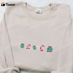 Kirby Eating Christmas Ornament Embroidered Shirt Hoodie & Sweatshirt – F Gift for Men Women Game Character Apparel