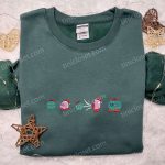 Kirby Eating Christmas Ornament Embroidered Shirt Hoodie & Sweatshirt – F Gift for Men Women Game Character Apparel