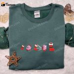 Kirby Christmas Embroidered Shirt Hoodie & Sweatshirt: F Gift for Men Women Game Character Apparel