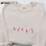 Kirby Eating Santa Embroidered Shirt Hoodie & Sweatshirt: F Gift for Men Women Christmas Game Character Apparel