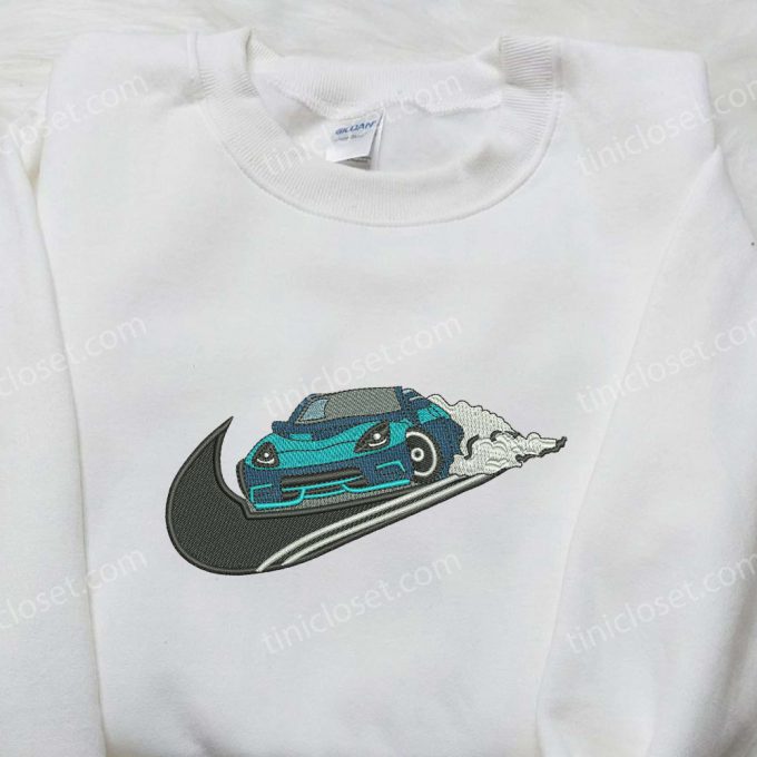 Stylish Lamborghini Car X Nike Embroidered Shirt: Elevate Your Style With Nike Transportation Embroidered Shirt