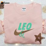 Leo Zodiac x Nike Swoosh Shirt & Hoodie: B Gift for Men Women Family Gifts Nike Inspired Embroidery