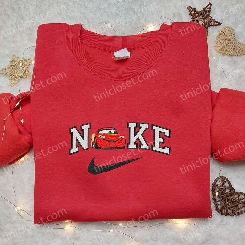 Lightning McQueen x Nike Cartoon Sweatshirt & Disney Characters T-shirt: Perfect Birthday Gift Ideas