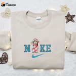 Lilo Xmas Hat x Nike Christmas Embroidered Sweatshirt: Disney Characters Movie Merry Christmas Shirt – B Gift for Men Women Gift Ideas