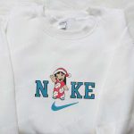 Lilo Xmas Hat x Nike Christmas Embroidered Sweatshirt: Disney Characters Movie Merry Christmas Shirt – B Gift for Men Women Gift Ideas