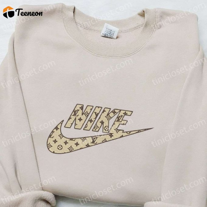 Stylish Louis Vuitton X Nike Embroidered Sweatshirt &Amp;Amp; T-Shirt: B Gift For Men Women Birthday Gift Ideas