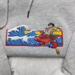 Luffy Embroidered Shirt One Piece Sweatshirt & Anime Hoodie: Exquisite D Gift for Men Women for Anime Lovers