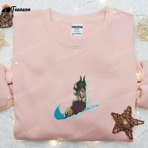 Luffy Gear 4 x Nike Anime Embroidered Shirt & Hoodie: One Piece Custom T-shirt