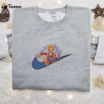 Luffy Gear 5 x Swoosh Anime Embroidered Sweatshirt – B Gift for Men Women One Piece Gift for Family