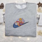 Luffy Gear 5 x Swoosh Anime Embroidered Sweatshirt – B Gift for Men Women One Piece Gift for Family