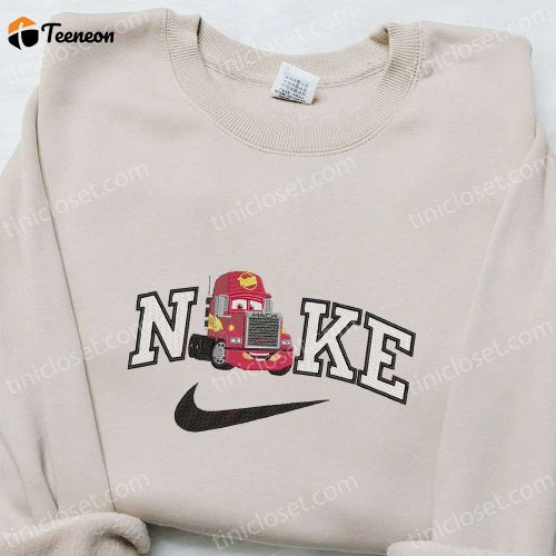 Mack Truck x Nike Cartoon Sweatshirt & Disney Characters T-shirt: B Gift for Men Women Gift Ideas for Family