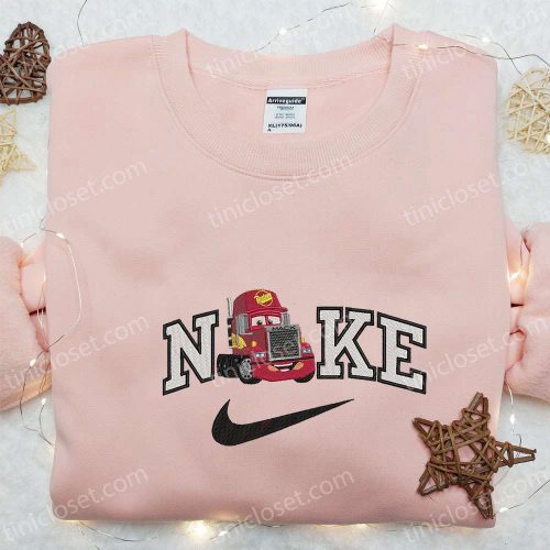 Mack Truck x Nike Cartoon Sweatshirt & Disney Characters T-shirt: B Gift for Men Women Gift Ideas for Family