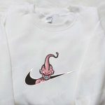 Majin Buu x Nike Swoosh Anime Embroidered Shirt – Dragon Ball Inspired Nike Style