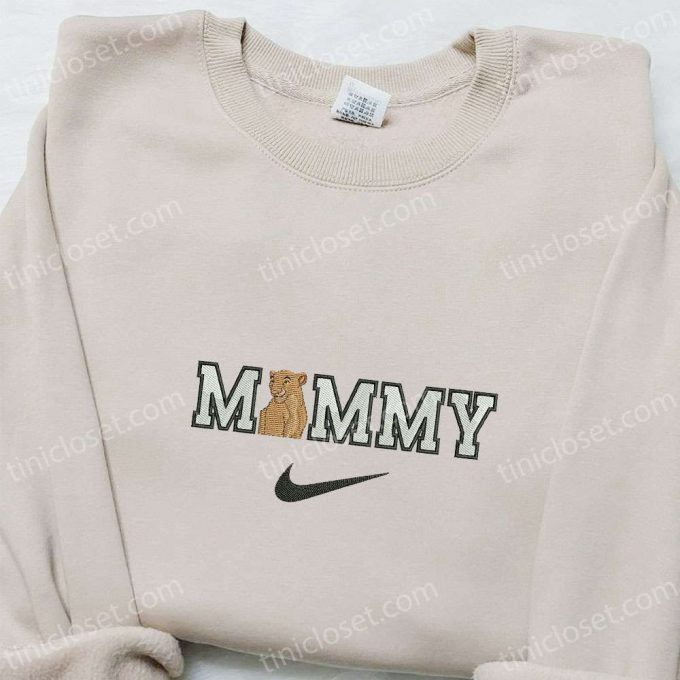 Mammy Nala X Nike Swoosh Shirt &Amp; Disney Lion King Hoodie: Top Family Gifts