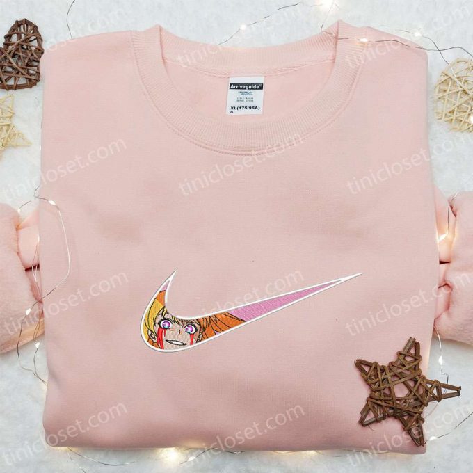 Mao Amatsuka X Nike Swoosh &Amp; Gj-Bu Anime Embroidered Shirts: Unique Nike-Inspired D Gift For Men Women