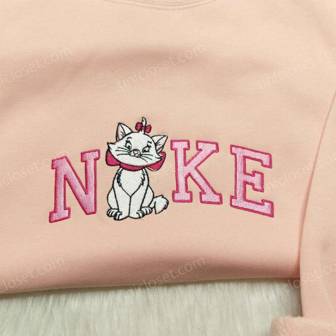 Stylish Marie Cat Nike Sweatshirt Disneyland Family Shirts Nike Inspired Hoodie