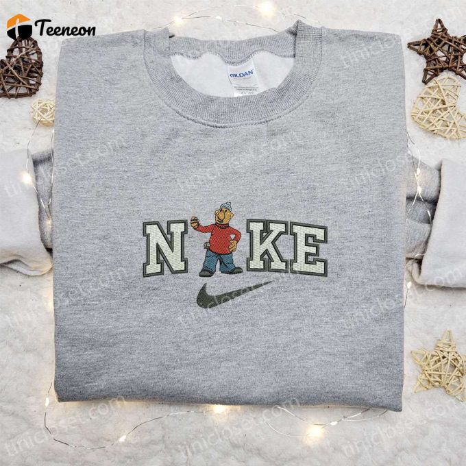 Cartoon Embroidered Shirt: Mat X Nike &Amp;Amp; Pat And Mat Nike Inspired D Gift For Men Women