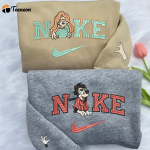 Max Goof and Roxanne Matching Sweatshirt: Embroidered Comfort for Disney Fans