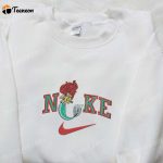 Mermaid Ariel x Nike Cartoon Embroidered Hoodie & Shirts: Disney Characters & Nike Inspired Collection