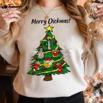 Merry Dickmas Christmas Tree Sweatshirt: Festive & Fun Holiday Apparel