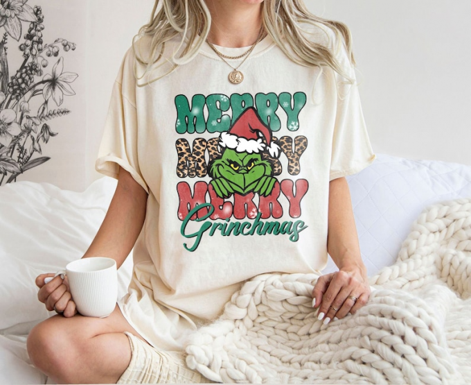 Merry Grinchmas Sweatshirt: Embrace The Festive Spirit With This Whimsical Holiday Attire!