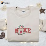 Mew Xmas x Nike Embroidered Sweatshirt: F Gift for Men Women Merry Christmas Shirt B Gift for Men Women Gift Ideas