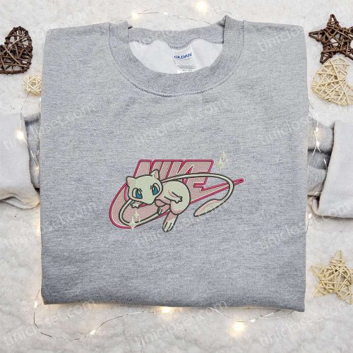 Mewtwo x Nike Anime Embroidered Sweatshirt & Pokemon Shirt: Ultimate Family Gift Ideas