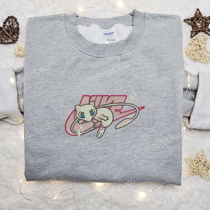 Mewtwo X Nike Anime Embroidered Sweatshirt &Amp; Pokemon Shirt: Ultimate Family Gift Ideas