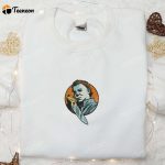 Spooky Embroidered Shirt: Michael Myers & Horror Movie Characters – Stand out in style with this eerie and iconic d Gift for Men Women!