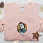 Spooky Embroidered Shirt: Michael Myers & Horror Movie Characters – Stand out in style with this eerie and iconic d Gift for Men Women!